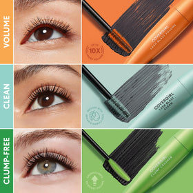COVERGIRL lifestyle model wearing products showing dramatic eye definition
