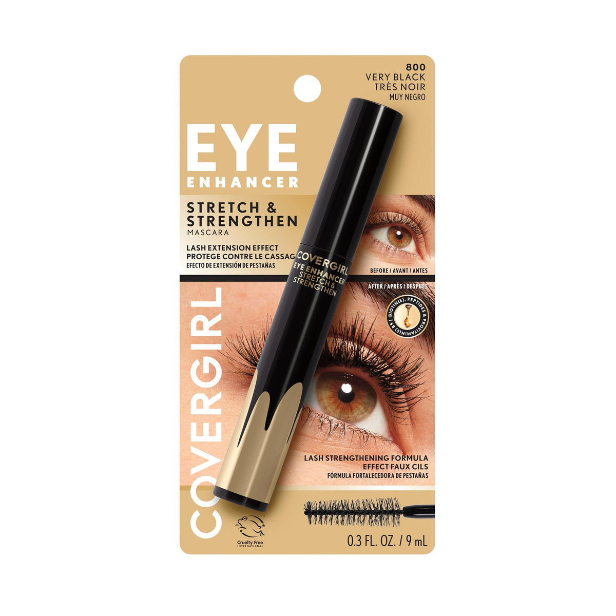 COVERGIRL lifestyle shot of eye wearing Very Black mascara