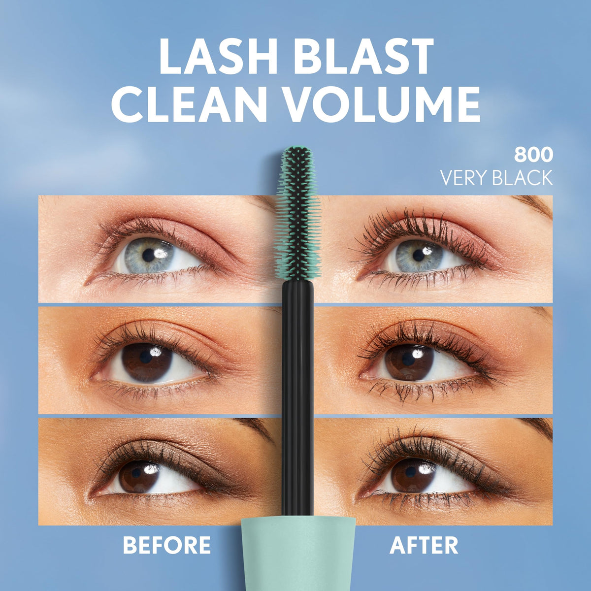 COVERGIRL mascara next to coin to show compact size for travel convenience
