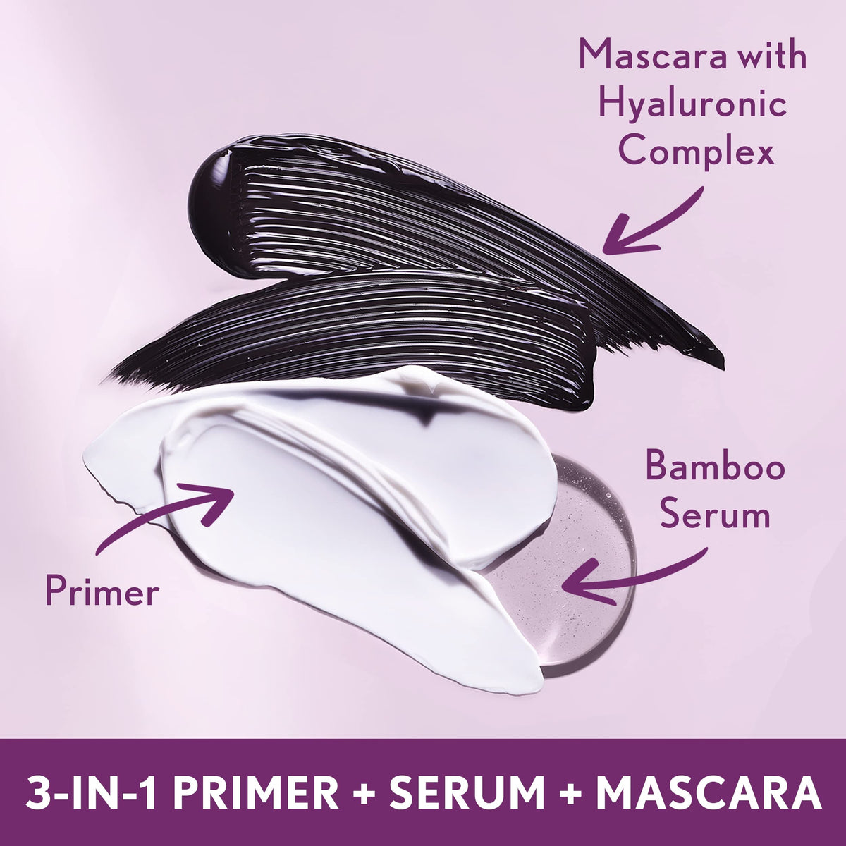 COVERGIRL black mascara stroke demonstrating rich pigment and lift