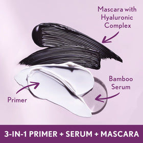 COVERGIRL black mascara stroke demonstrating rich pigment and lift
