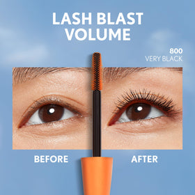 COVERGIRL mascara texture swatch on skin, demonstrates smooth clump-free finish