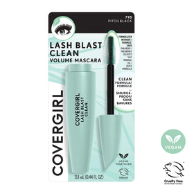 COVERGIRL mascara texture swirled to show creamy, buildable formula benefit