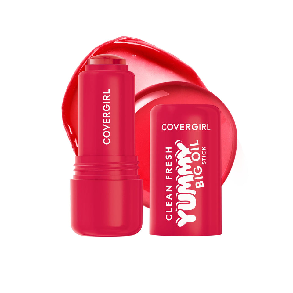 COVERGIRL My Strawbooty front packaging showing shade and glossy finish benefits