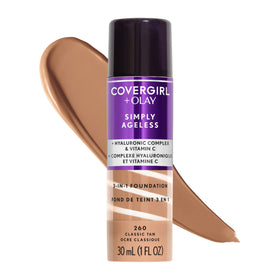 COVERGIRL & Olay front packaging showing shade and matte finish benefit