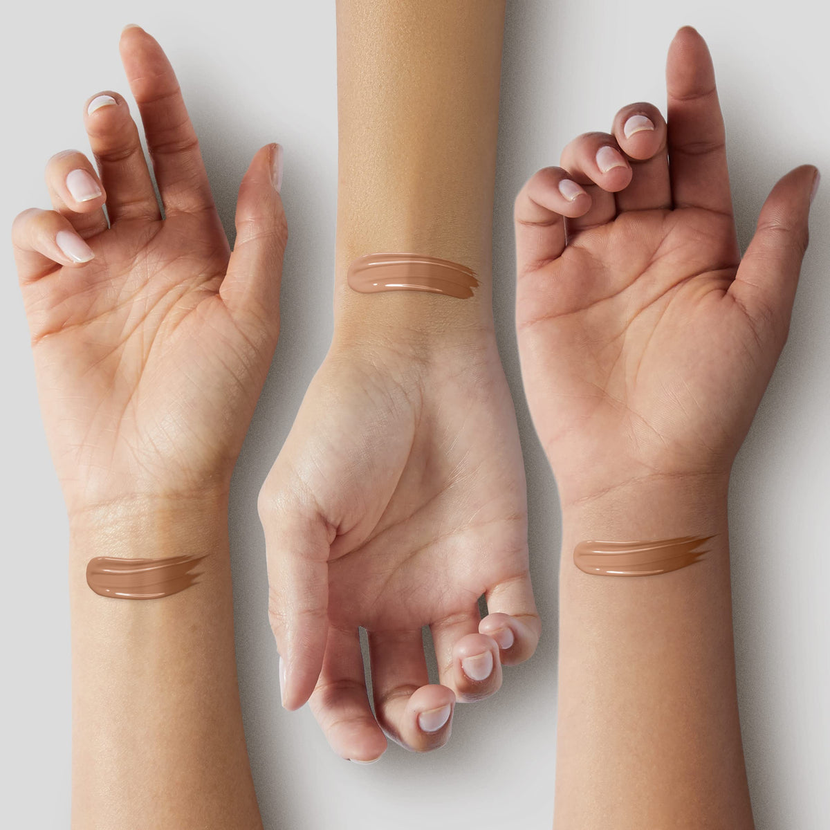 COVERGIRL & Olay close-up of foundation texture showing smooth blendability