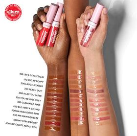 COVERGIRL gloss worn on lips of model showing natural-looking hydration and shine