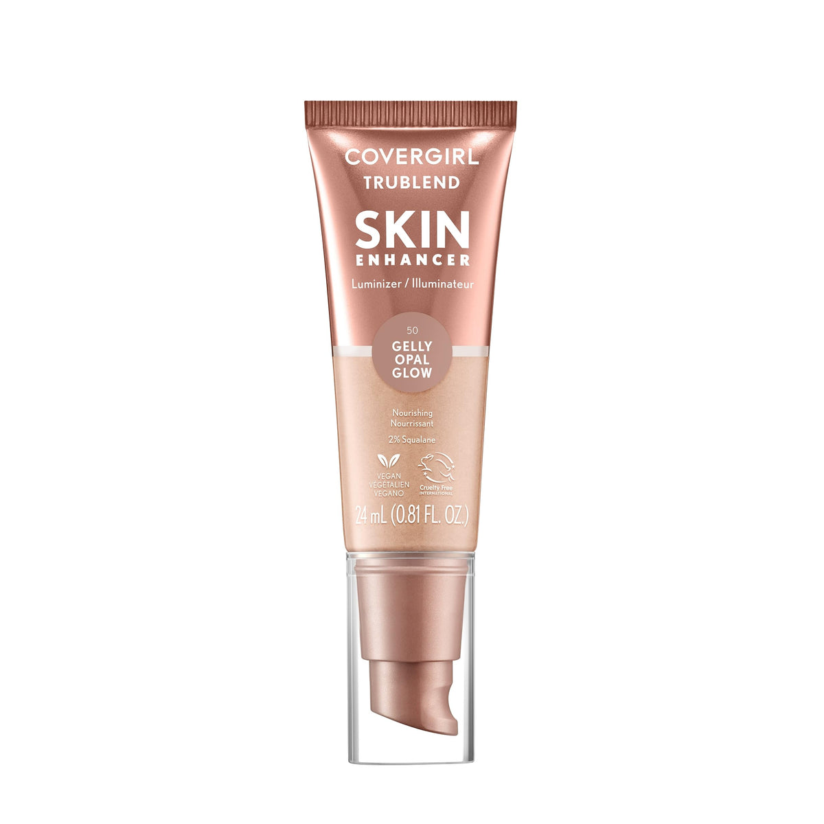 COVERGIRL Opal Glow front packaging showing champagne luminizer and brand