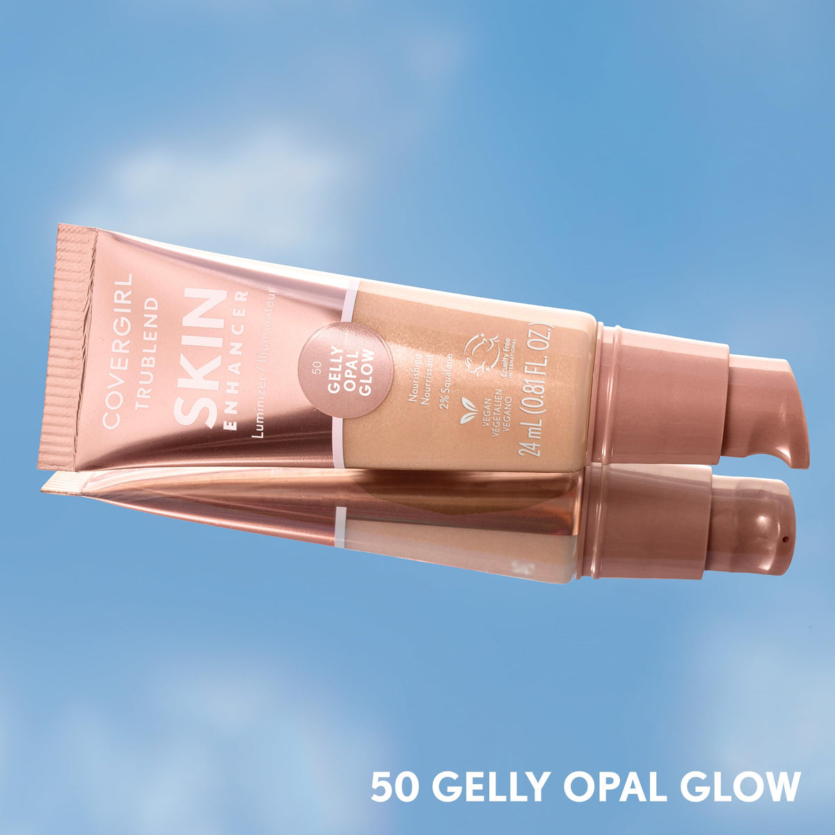 COVERGIRL Opal Glow styled on bathroom vanity showing everyday routine convenience