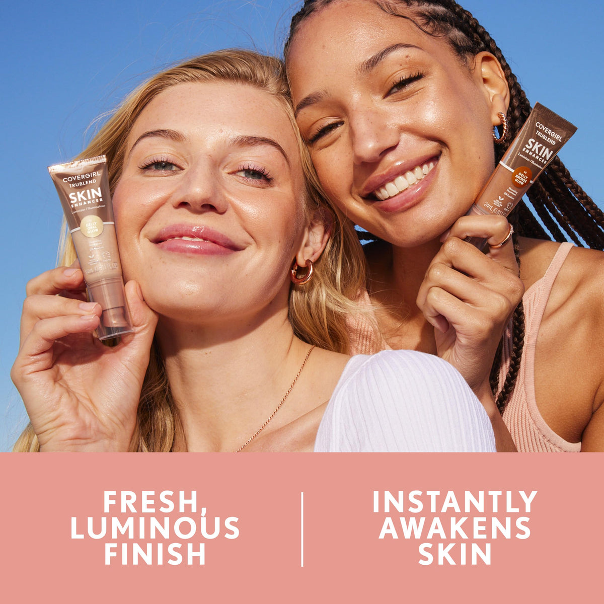 COVERGIRL Opal Glow tube top detail highlighting applicator and easy dispensing
