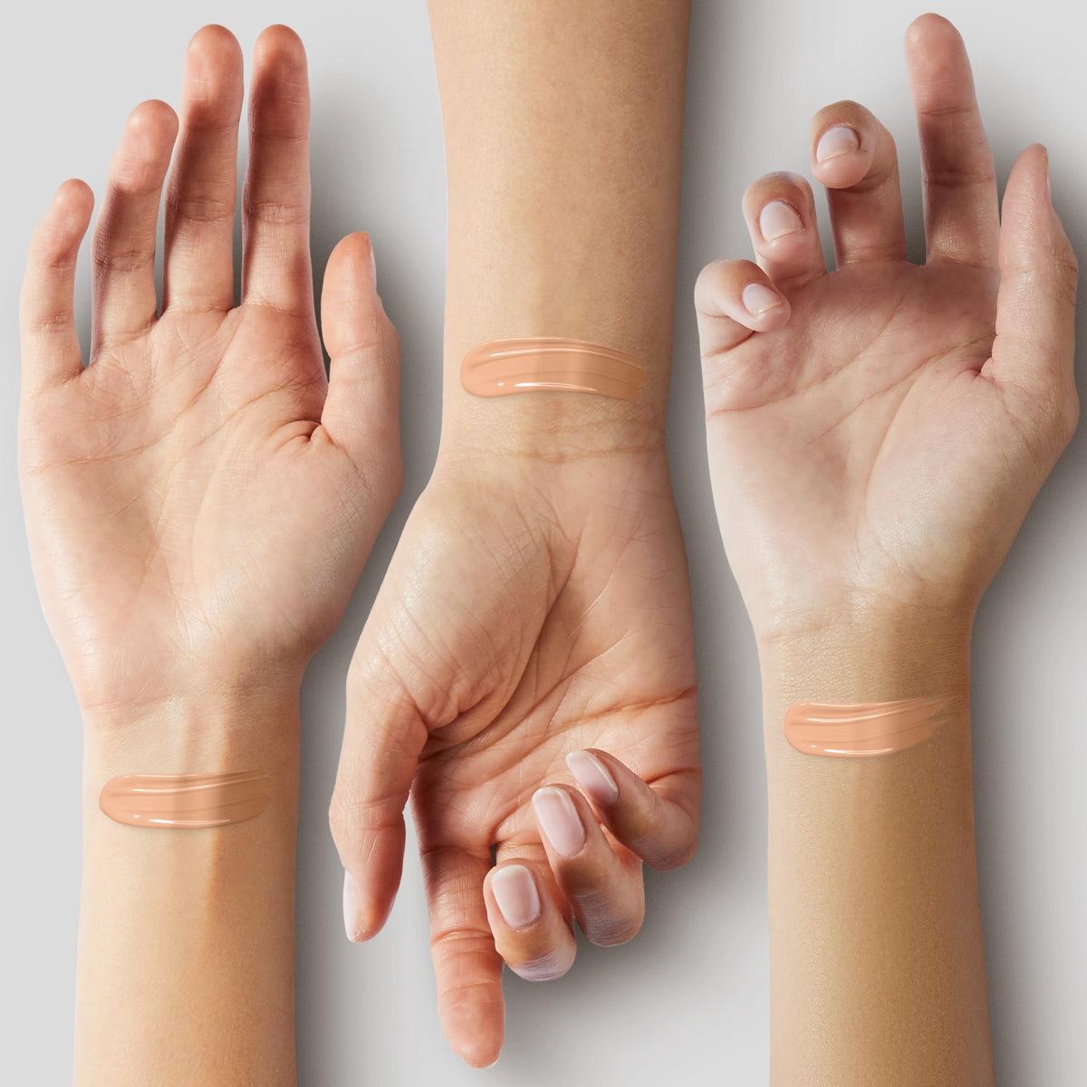 Covergirl Outlast foundation applied with sponge demonstrating smooth finish