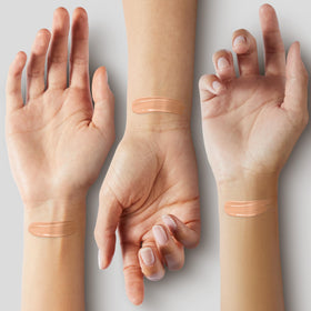 Covergirl Outlast foundation applied with sponge demonstrating smooth finish