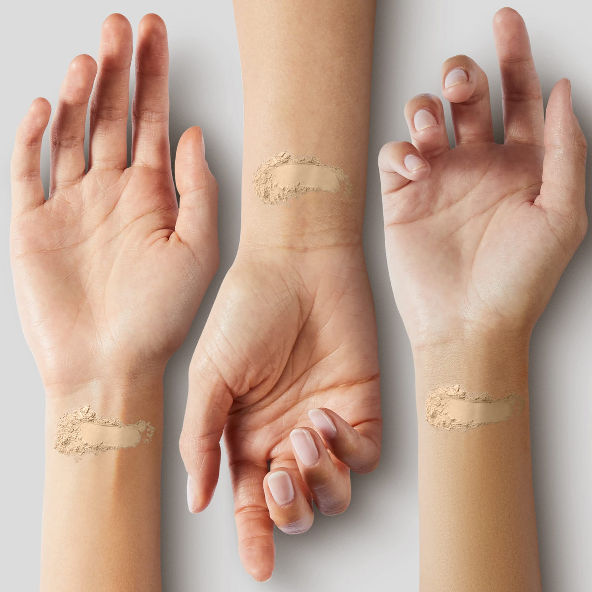 COVERGIRL arm swatch of Buff Beige 425 illustrating shade match and coverage