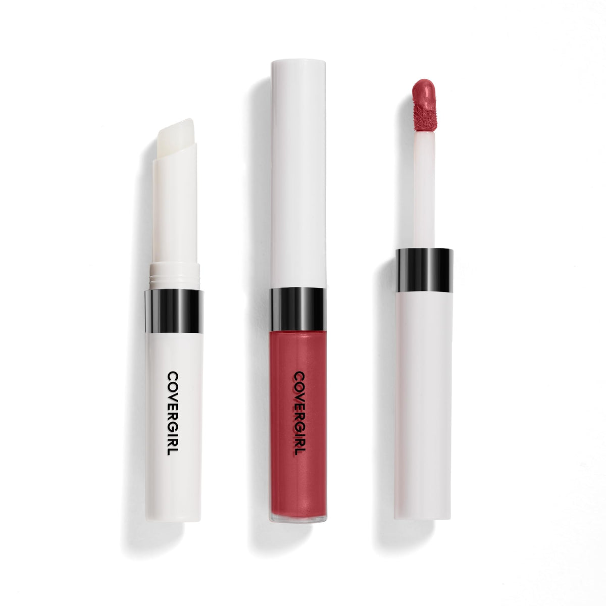 COVERGIRL front packaging showing shade and two-step system benefit