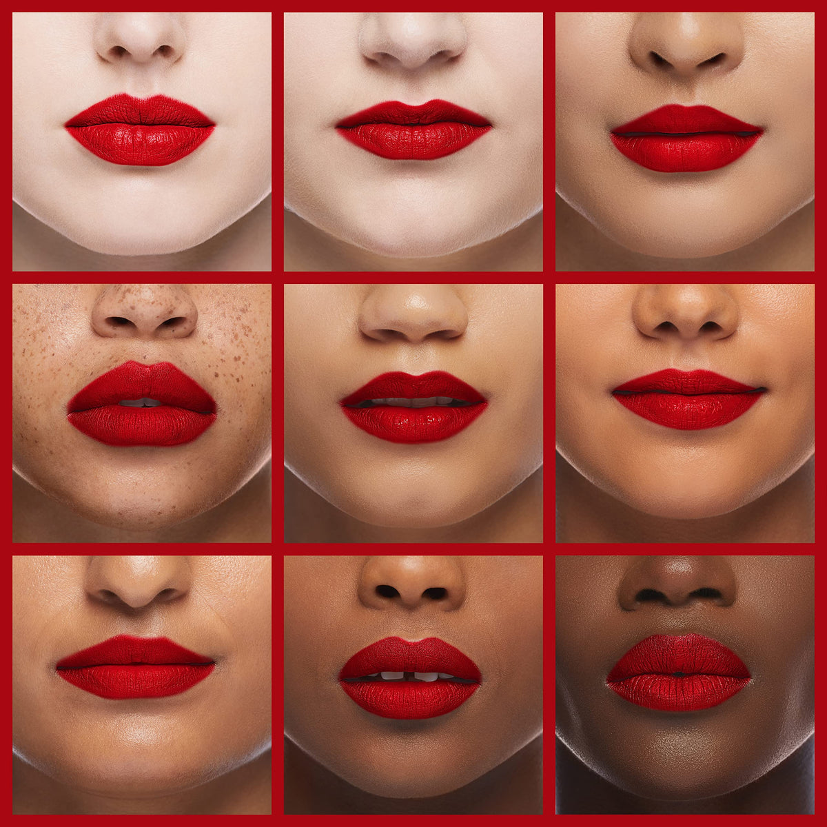 COVERGIRL red color swatch close-up showing smooth texture and rich payoff