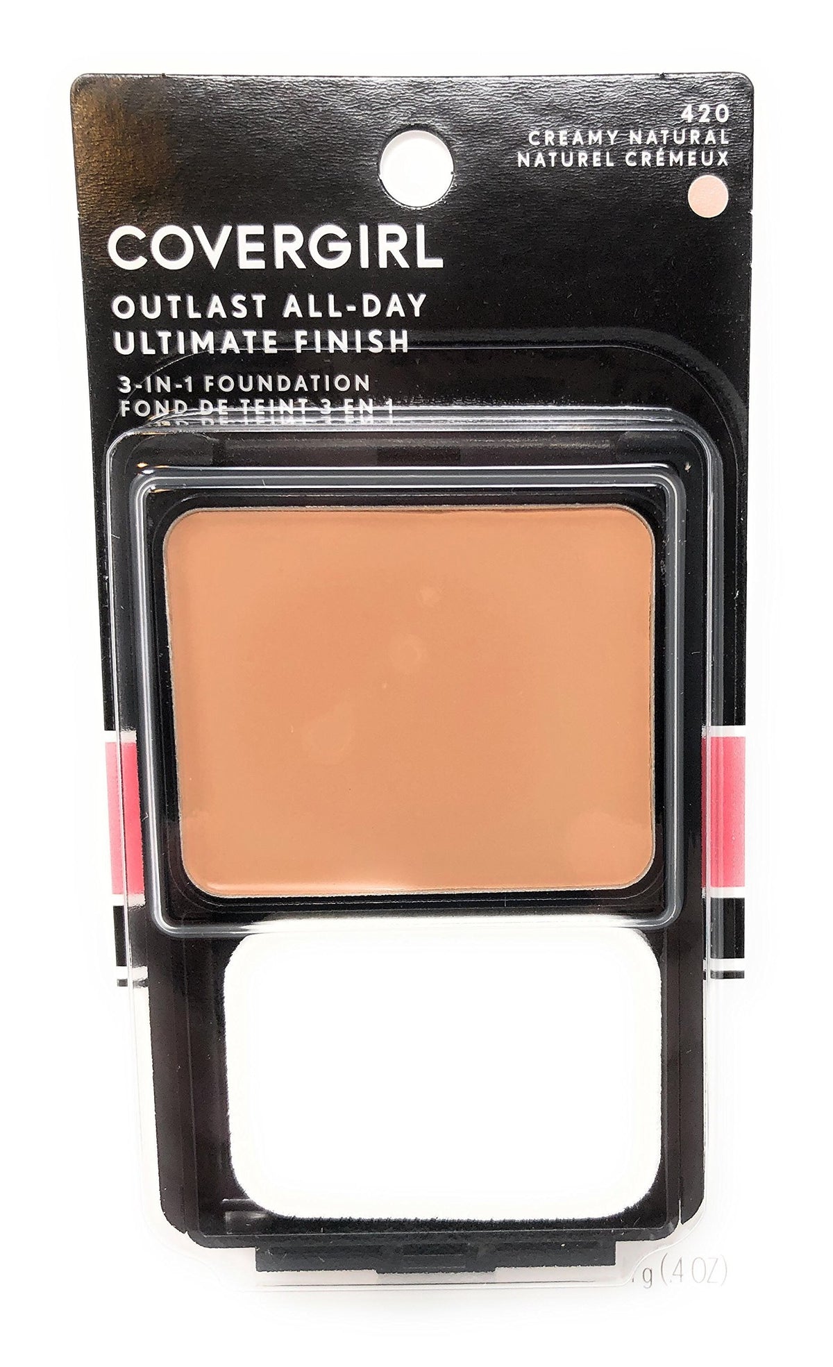COVERGIRL compact front view showing shade and polished finish benefit