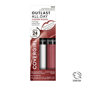 COVERGIRL before and after side-by-side illustrating color retention benefit