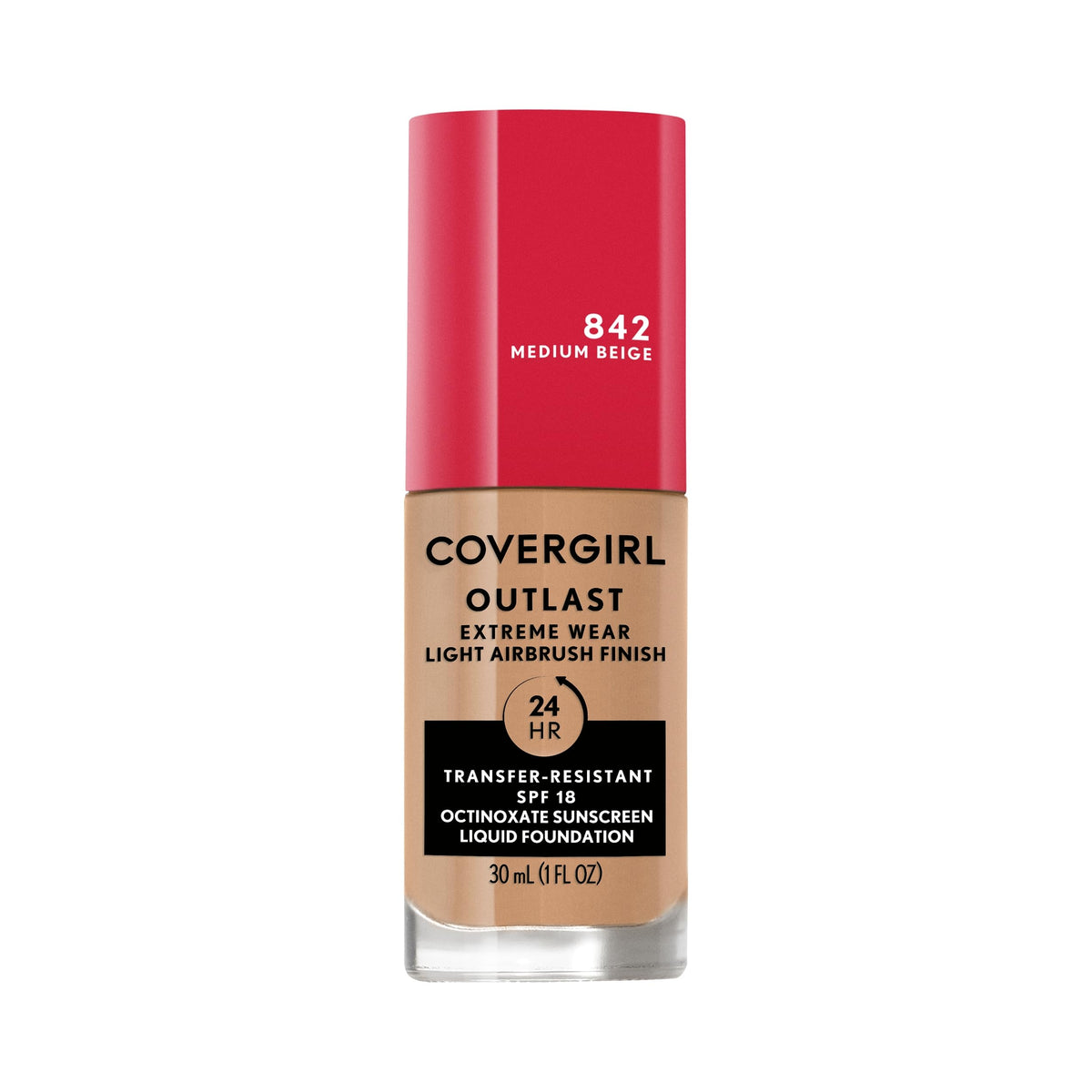 COVERGIRL front packaging showing full-coverage foundation and compact size