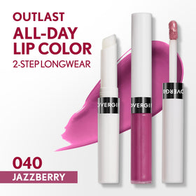 COVERGIRL outlast Jazzberry open duo with color wand and balm for easy application