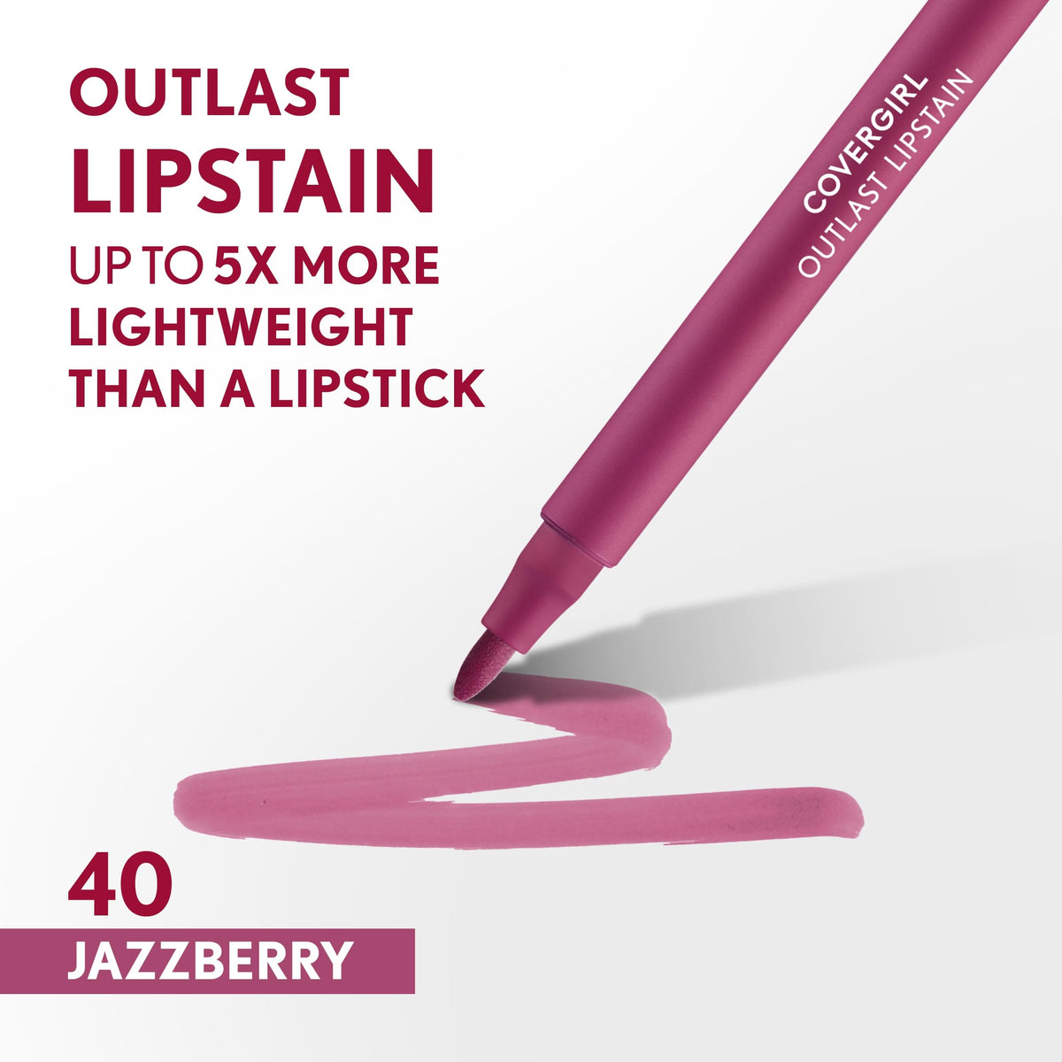 COVERGIRL pen-like tip close-up demonstrating precise application control