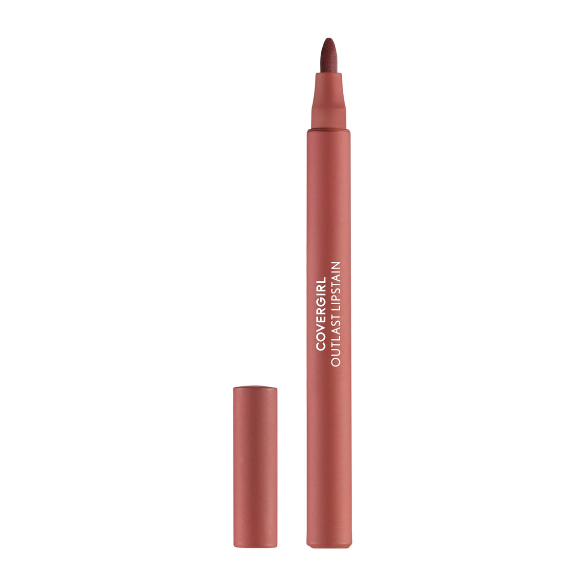 COVERGIRL Outlast front packaging showing shade and finish benefit long wear