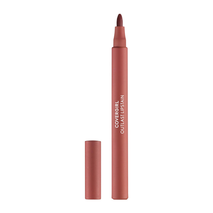 COVERGIRL Outlast front packaging showing shade and finish benefit long wear