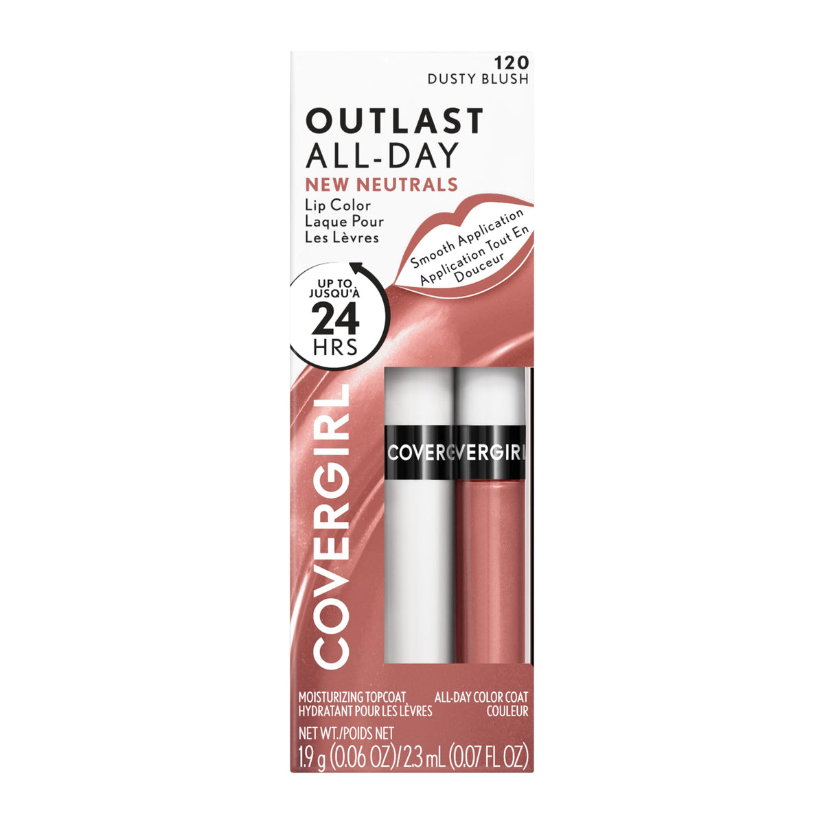 COVERGIRL product next to a coin to show compact, travel-friendly size advantage