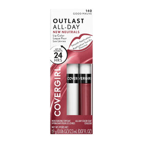 COVERGIRL Outlast open tubes showing color and moisturizing topcoat shine benefit