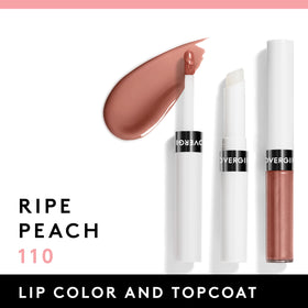 COVERGIRL topcoat close-up highlighting glossy moisturizing finish