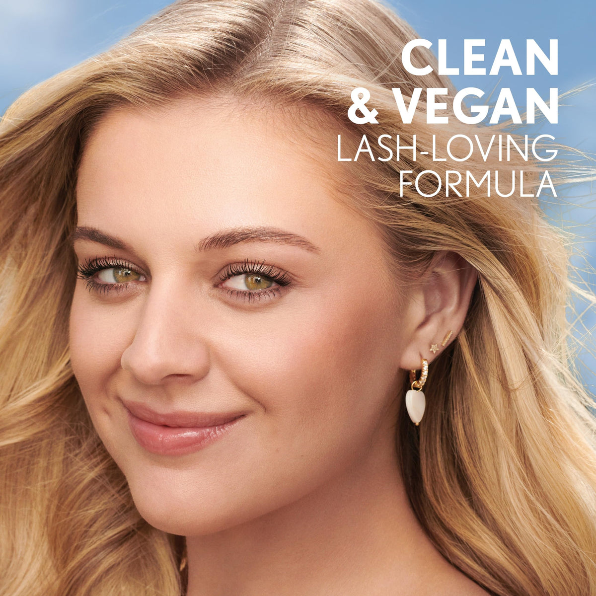 COVERGIRL recycled paper packaging label highlighting sustainable materials benefit