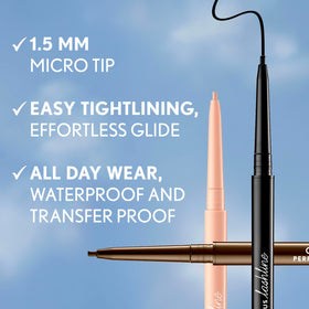 COVERGIRL pencil held in hand showing compact size and easy handling