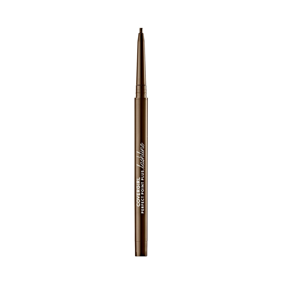 CoverGirl front packaging showing Breezy Brown micro pencil, easy storage benefit