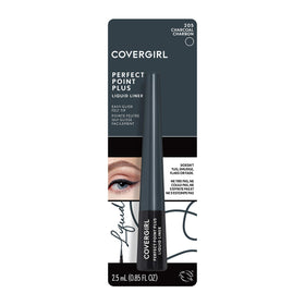 COVERGIRL charcoal swatch showing rich matte pigment and smooth payoff