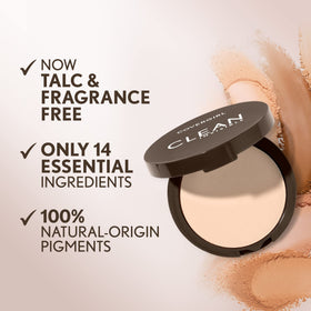 COVERGIRL before and after on skin showing reduced shine and blurring