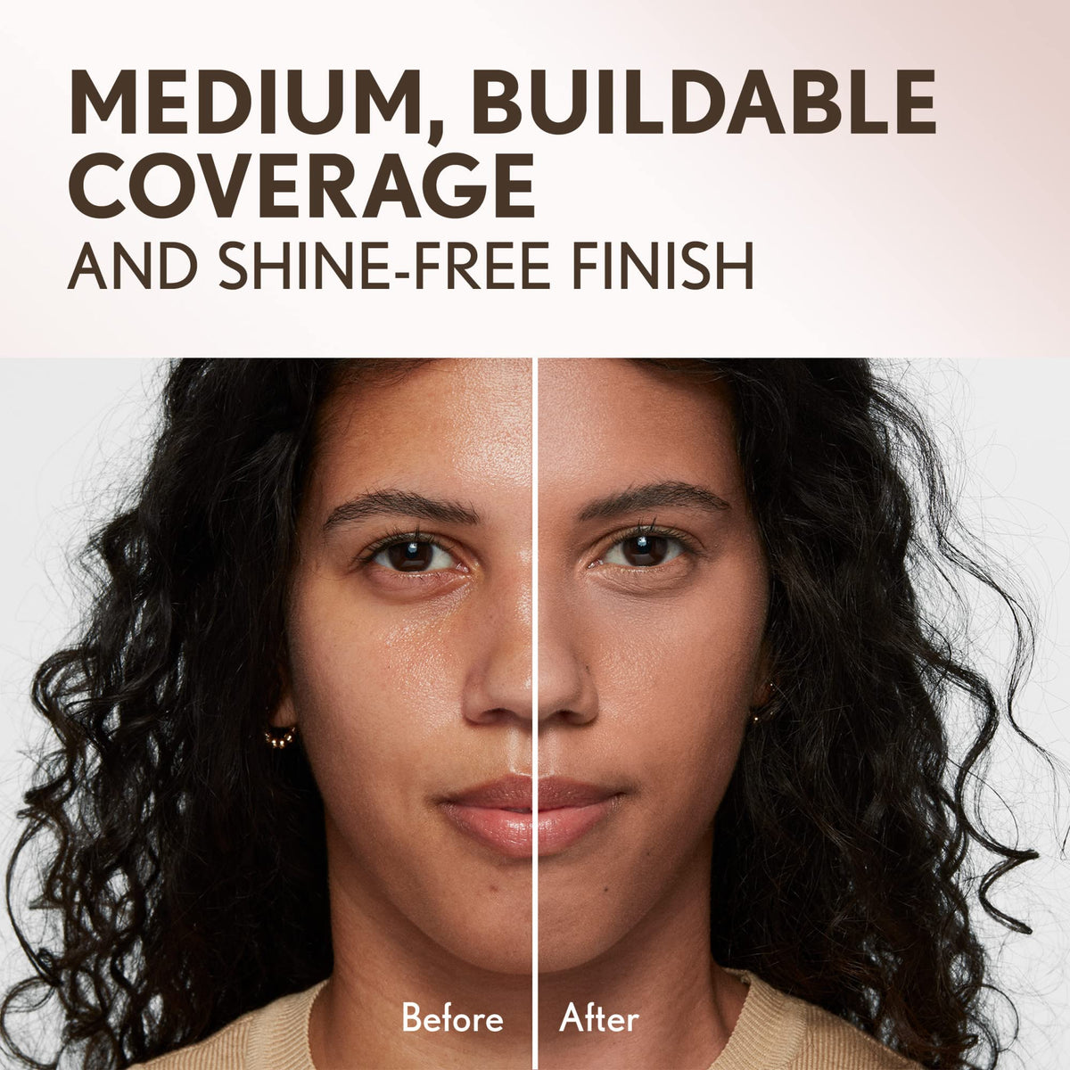 COVERGIRL finely-milled powder texture close-up for smooth, blur benefit