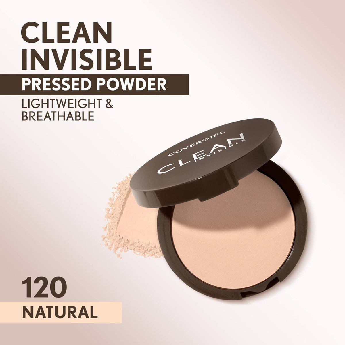 COVERGIRL close-up of powder texture highlighting silky finish