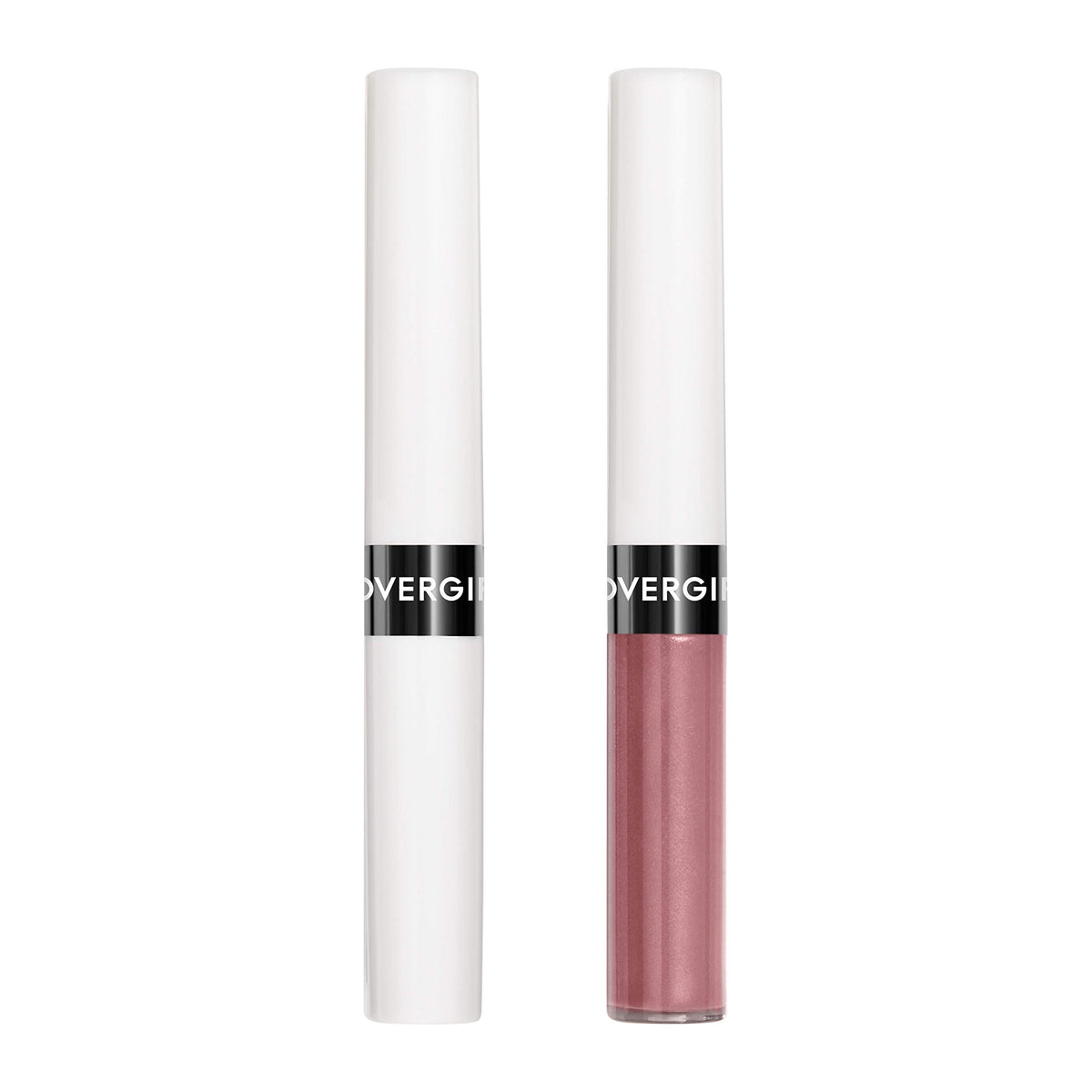 COVERGIRL open dual applicator displaying base color and sealing topcoat for long wear