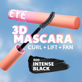 CoverGirl shade swatches showing Intense Black, Dark Chocolate, Berry Brown