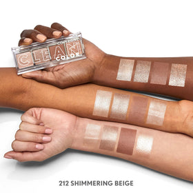 COVERGIRL Shimmering Beige next to other palettes for versatile mixing