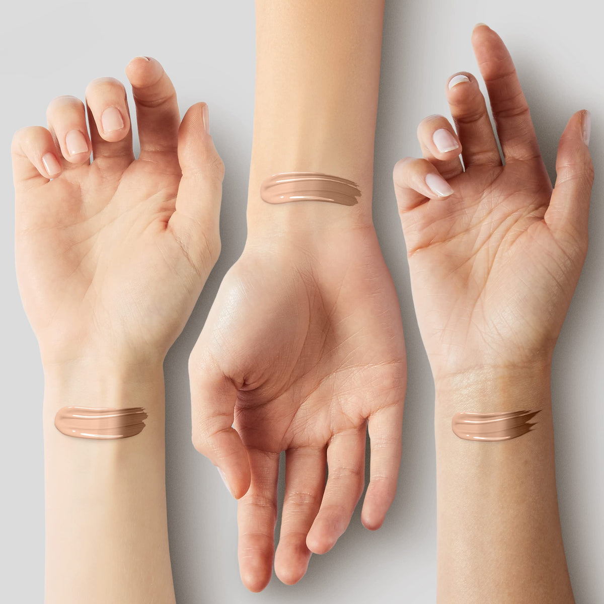 COVERGIRL application brush showing even blending for natural-looking skin