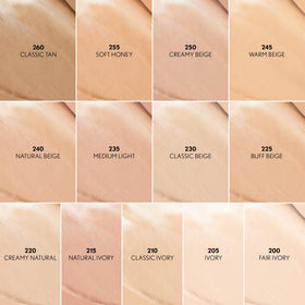 COVERGIRL foundation applied with sponge showing even, pore-softening effect