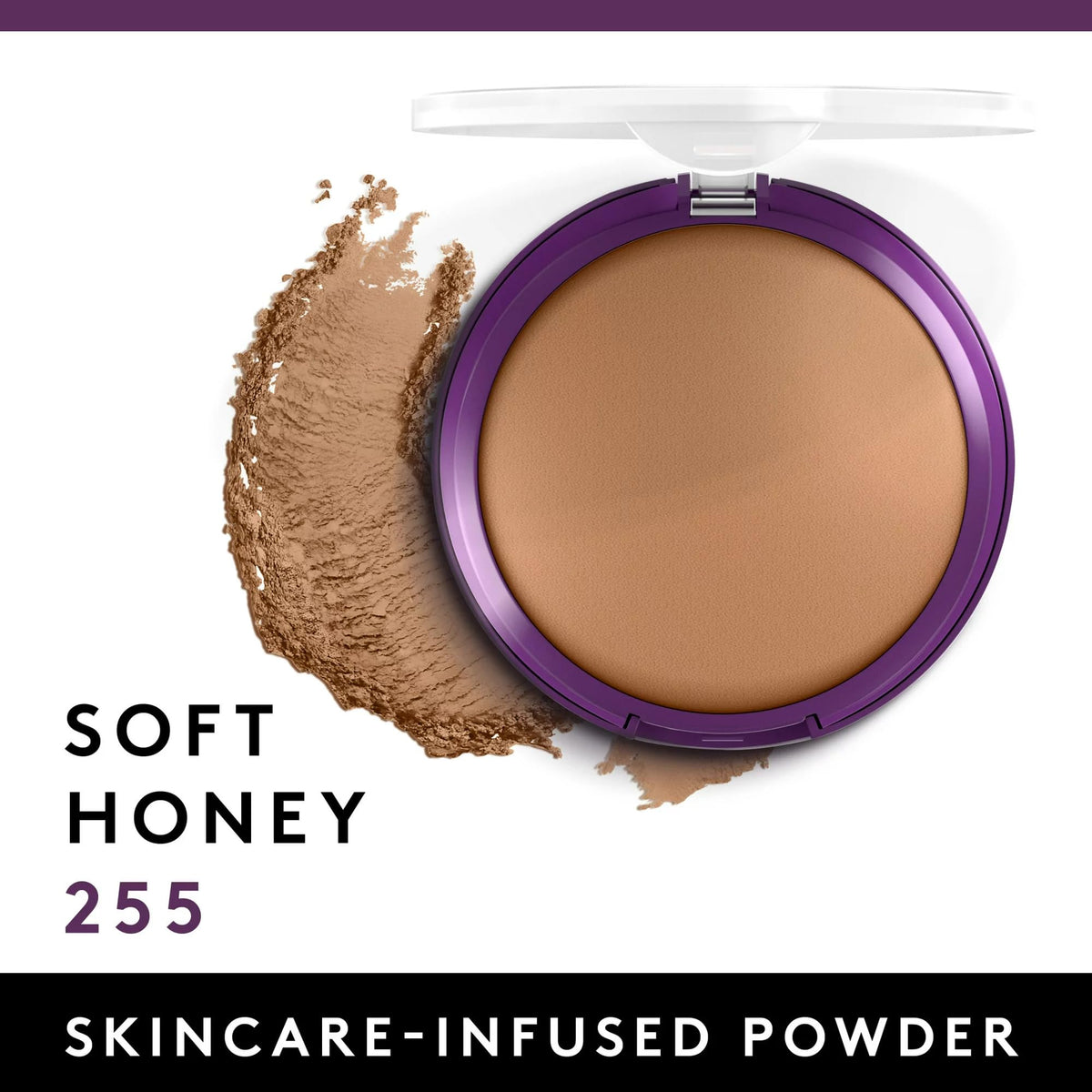 COVERGIRL open compact revealing pressed powder and mirror