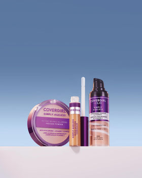 COVERGIRL compact held in hand showing travel-friendly size