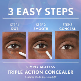COVERGIRL concealer cream texture swatch illustrating blendable, hydrating finish
