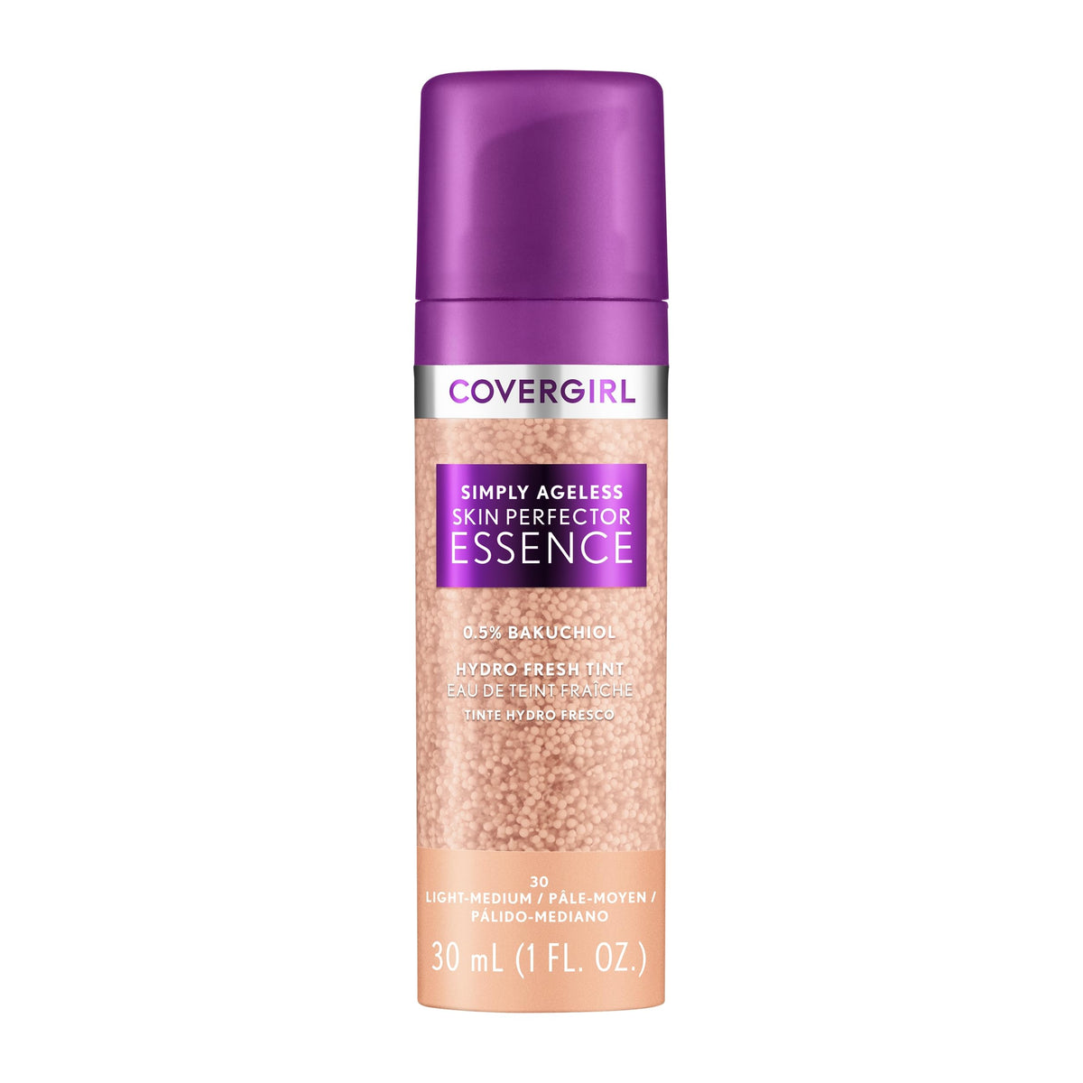COVERGIRL front packaging showing sleek bottle and label benefits