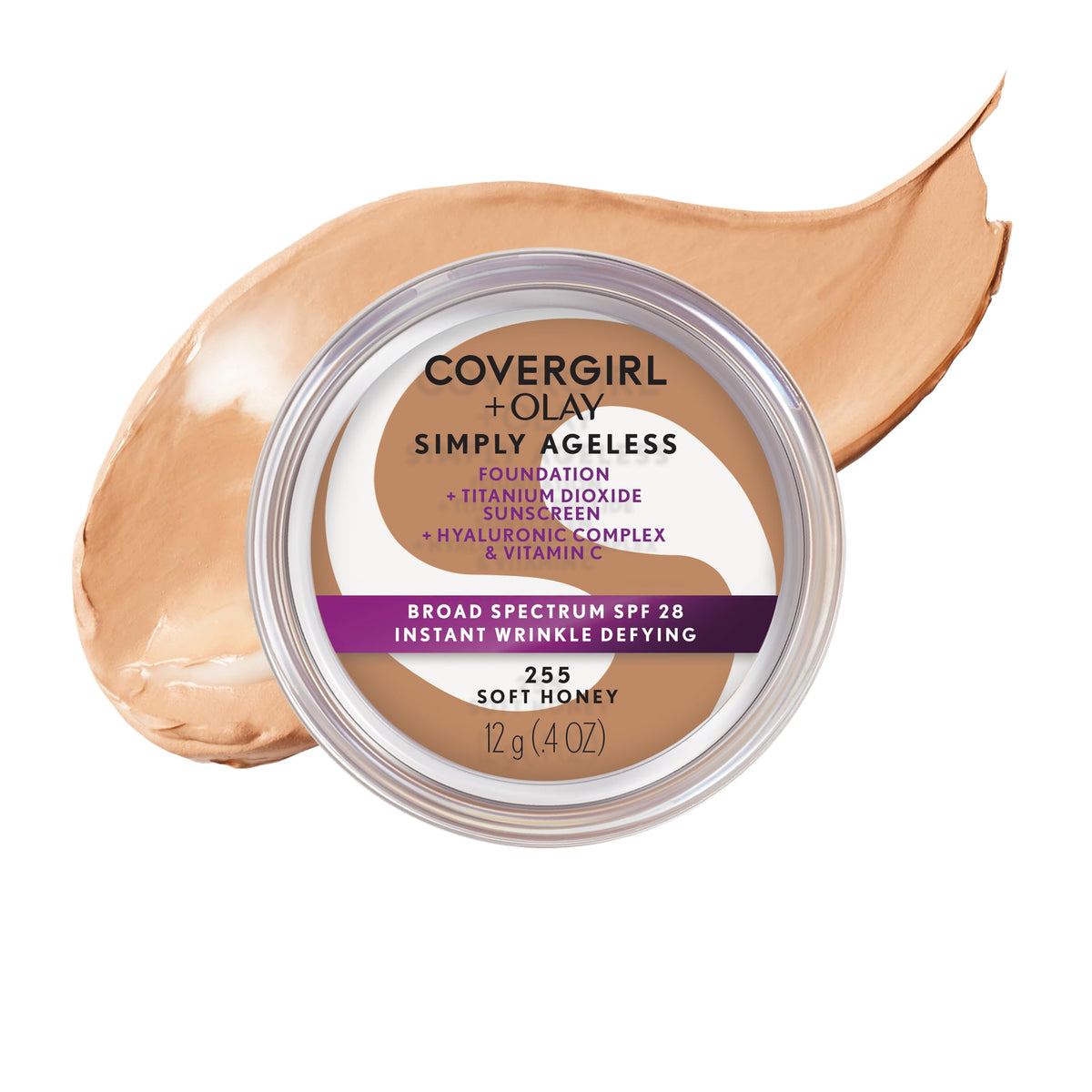 COVERGIRL front packaging showing shade and claims for easy selection
