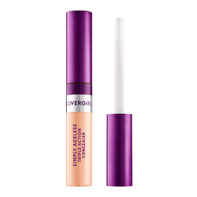 COVERGIRL Simply Ageless front packaging showing product and shade — fast, brightening coverage