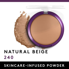 COVERGIRL close-up of Natural Beige powder pan highlighting smooth finish