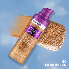 COVERGIRL gel texture droplet highlighting lightweight hydration benefit