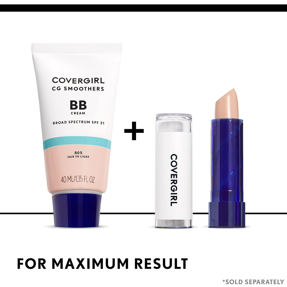 COVERGIRL Smoothers after application on face showing natural finish and even tone